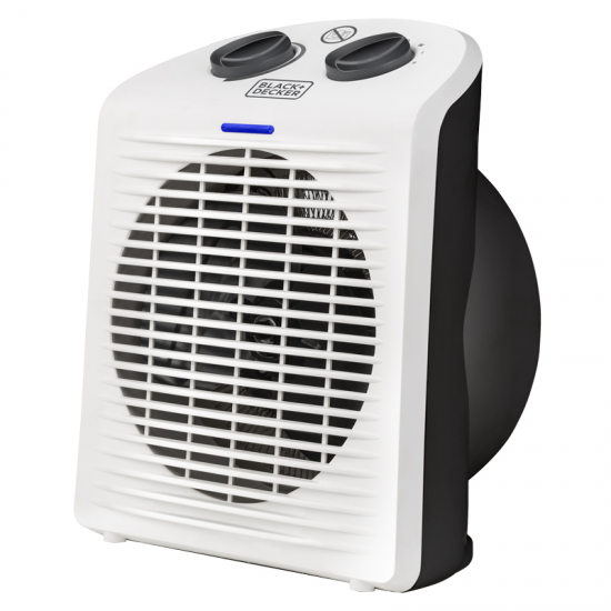 Calefactor Black & Decker BXSH2000E, 2000W, blanco